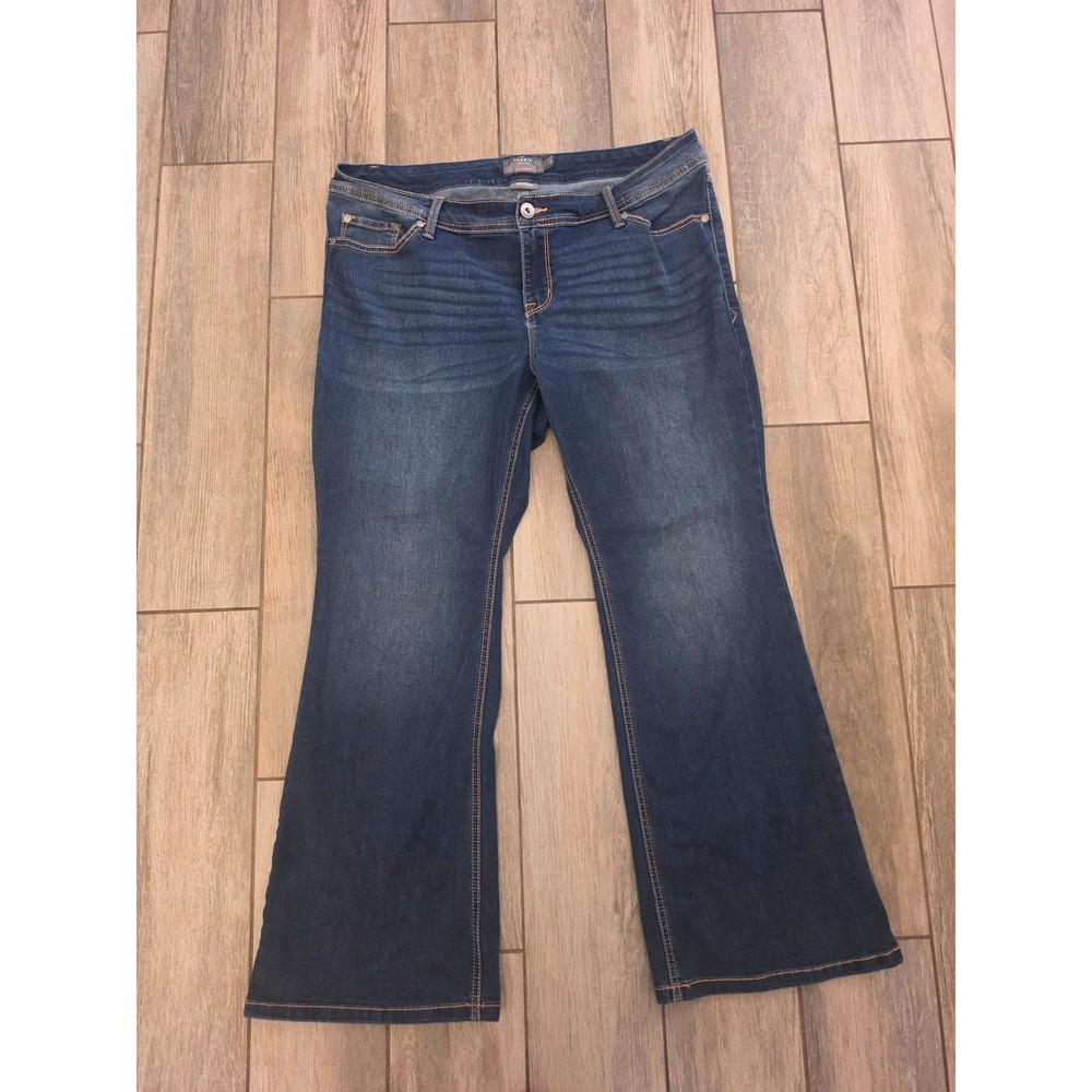 Torrid Luxe Slim Boot Jeans Womens 18S Dark Wash Super Stretch Denim 11661089